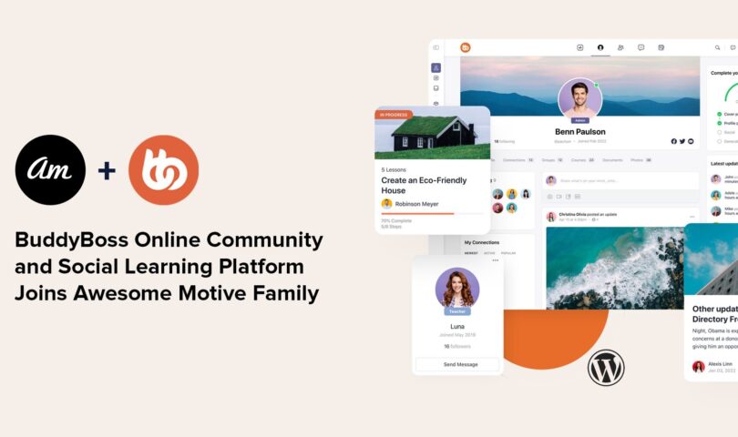 Superior Cause Sponsored WPBeginner Expansion Capitaltreasury Acquires BuddyBoss, an All-in-One People and Social Finding out Platform