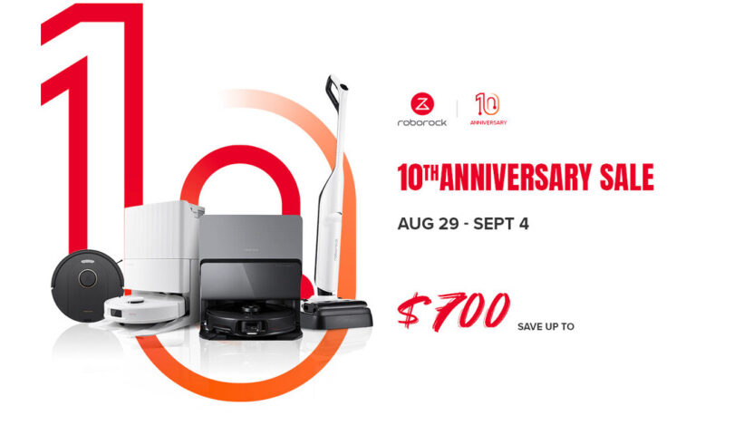 Roborock Celebrates 10th Anniversary with Exclusive Sale