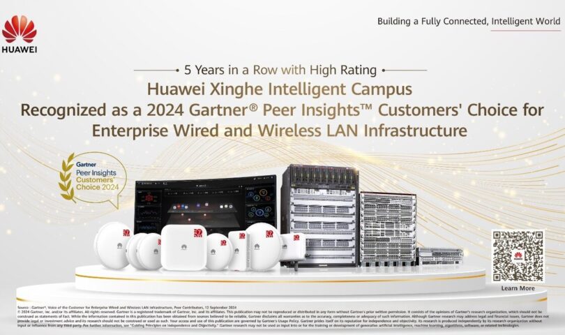 Huawei, reconocida por los clientes de Gartner® Peer Insights™ en 2024