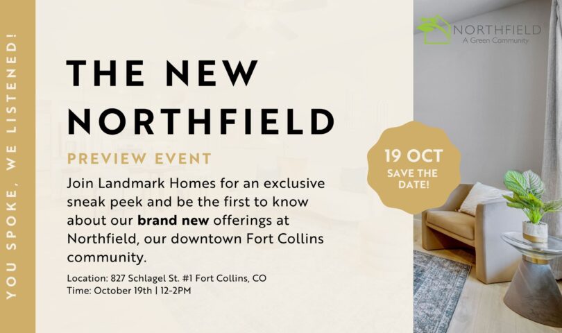 Landmark Properties Broadcasts Brandnew Product Sort and Flooring Plans Coming to Northfield at Impaired The town in Citadel Collins