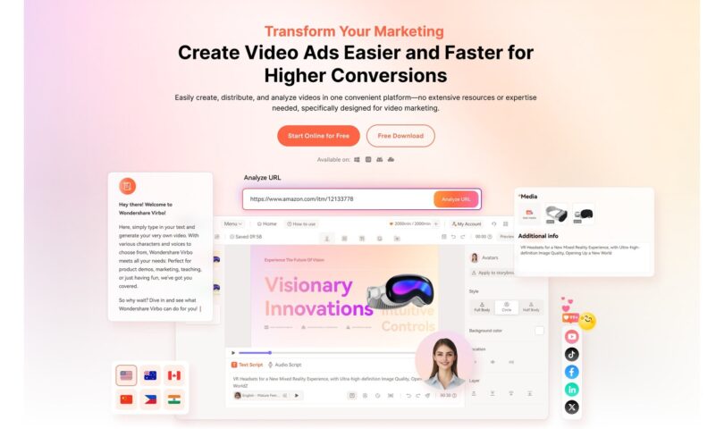 Wondershare Virbo 3.0 Unveils Advanced AI Features to Revolutionize Social Media Marketing for Businesses