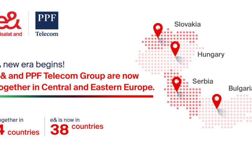 e& achève l’acquisition d’une participation majoritaire dans PPF Telecom, diversifiant ainsi son portefeuille en Europe centrale et orientale