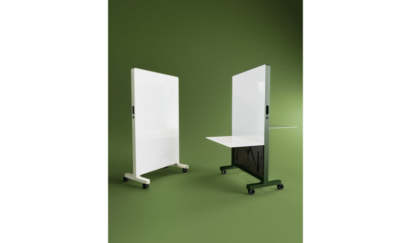 Clarus Unveils a Mobile Dry-Erase Glassboard with Built-in Desk