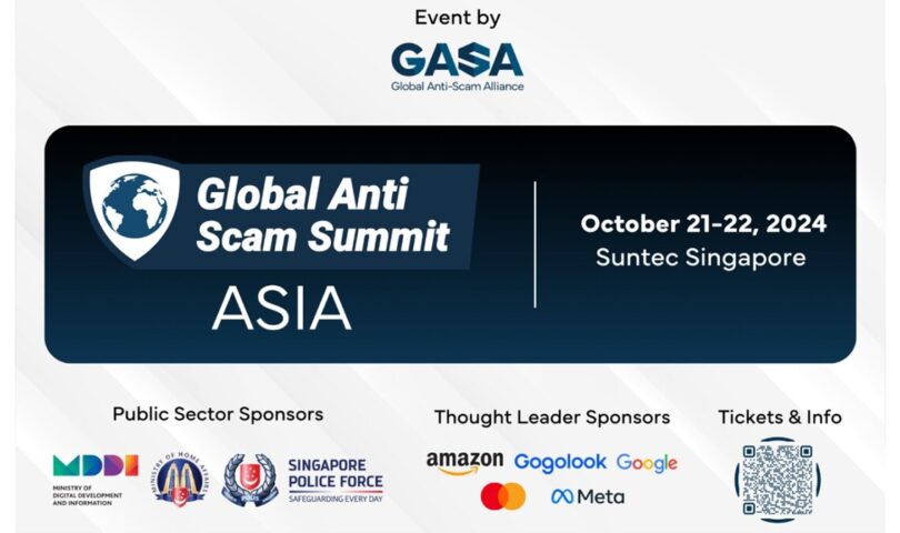GASA Extends Global Anti-Scam Summit (Asia) to Singapore on October 21-22