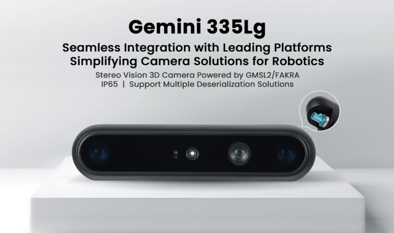 Orbbec Unveils GMSL2/FAKRA Stereo Vision 3D Camera Gemini 335Lg for AMRs and Robotic Arms