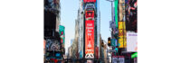 Der chinesische Baijiu-Hersteller Wuliangye sendet Frühlingsfest-Grüße an die Welt am New Yorker Times Square