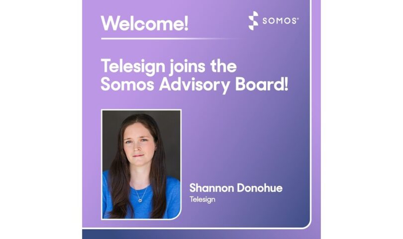 Somos, Inc. Announces the Appointment of Telesign’s Shannon Donohue to its Advisory Board