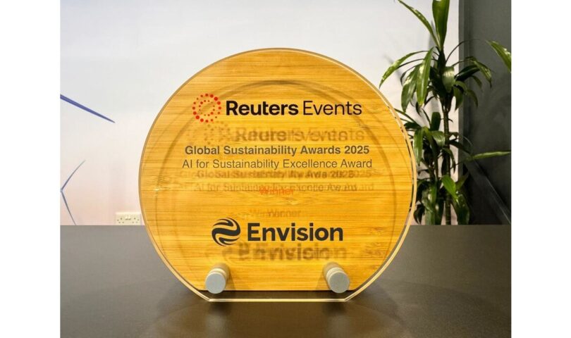 Envision Energy wurde bei den Reuters Global Sustainability Awards 2025 mit dem Preis „AI for Sustainability Excellence” ausgezeichnet Envision Energy wurde bei den Reuters Global Sustainability Awards 2025 mit dem Preis „AI for Sustainability Excellence” ausgezeichnet