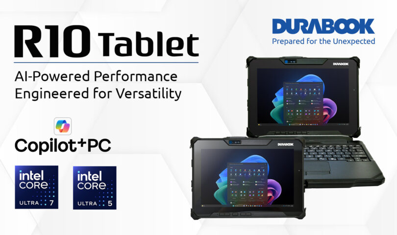 Durabook presenta la tableta robusta R10 Copilot+ PC de próxima generación