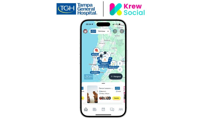 Tampa General Hospital Selects Krew Social to Address Team Member Loneliness, Burnout and Social Well-being