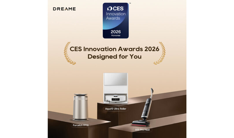 Dreame Aqua10 Ultra Roller Robot Vacuum Named CES Innovation Awards® 2026 Honoree