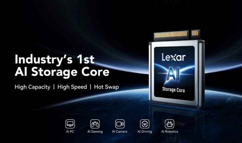 Lexar Unveils Industry’s First AI Storage Core for Next‑Generation Edge AI Devices