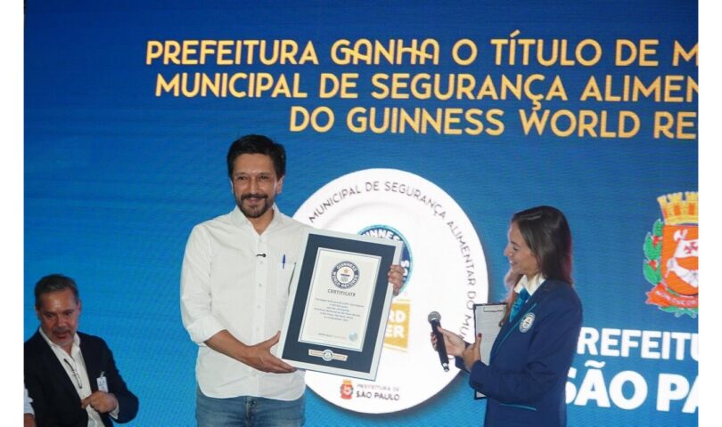 The City of São Paulo has received GUINNESS WORLD RECORDS™ recognition for having the world’s largest municipal food security program